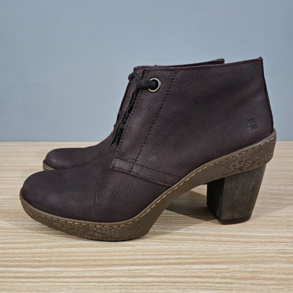 Waterproof!  El Naturalista Boot Lichen Heeled Womens  Brown Leather EU 38 Shoe